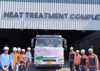 Jindal Steel Dispatches Its First Lot of Steel Plates from its New Heat Treatment Complex in Raigarh