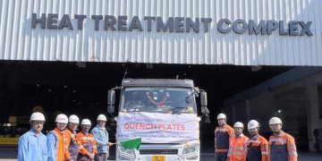 Jindal Steel Dispatches Its First Lot of Steel Plates from its New Heat Treatment Complex in Raigarh
